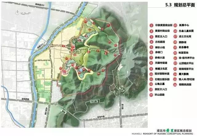 黄里风景区概念规划图