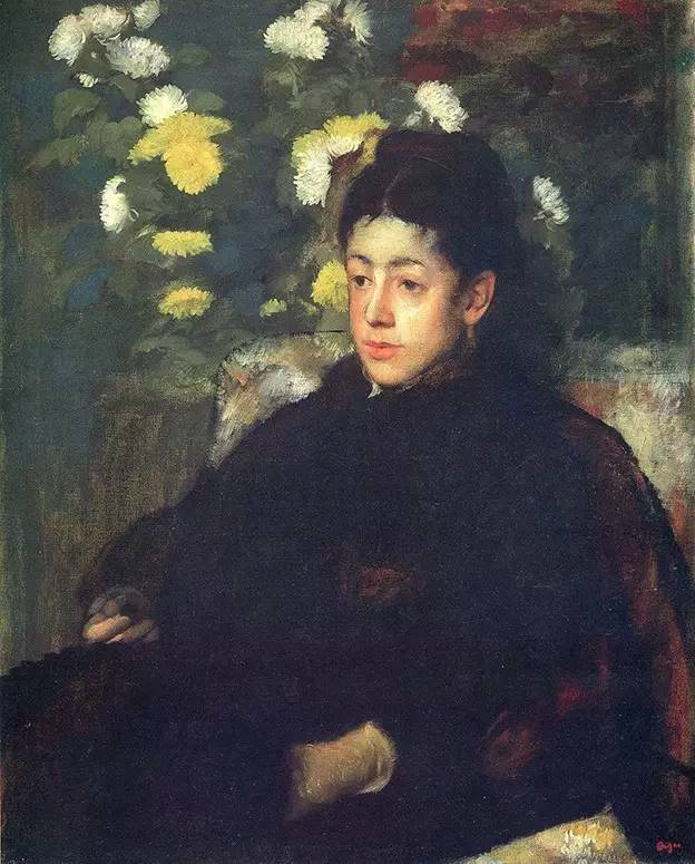 1877 mademoiselle malo 马洛小姐 德加曾画过好几件马洛小姐之画像