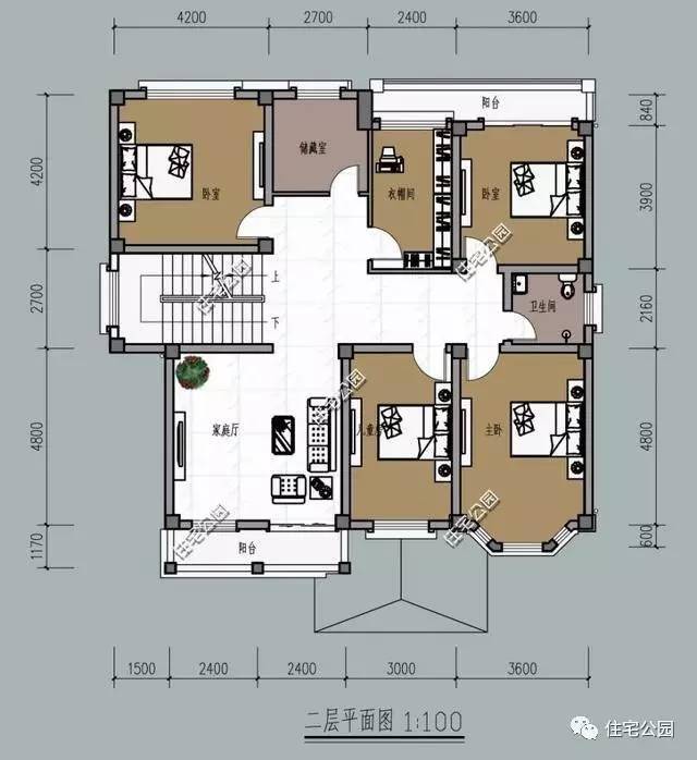 微信公众号:住宅公园,450款农村自建房图纸,建筑师别墅作品展示,农村