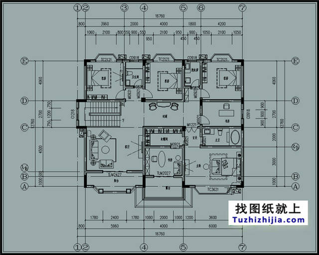 大平米带大车库二层房屋设计图纸及效果图