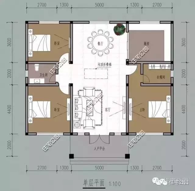 6套一层农村自建房户型,10多万盖起来经济又划算