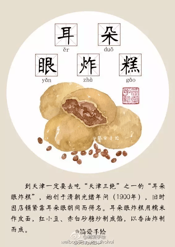 外地网友手绘天津美食,一起来找茬!