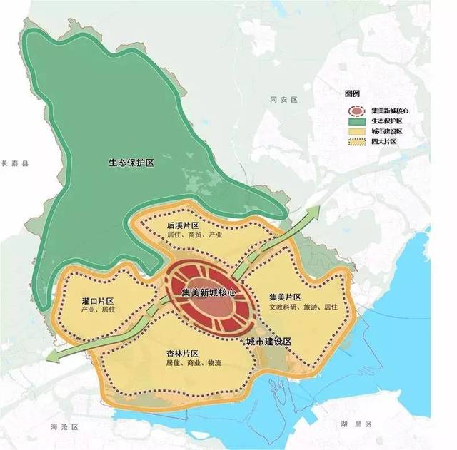 厦门5大区规划图公示!思明区远景将增加地铁5号线,7号