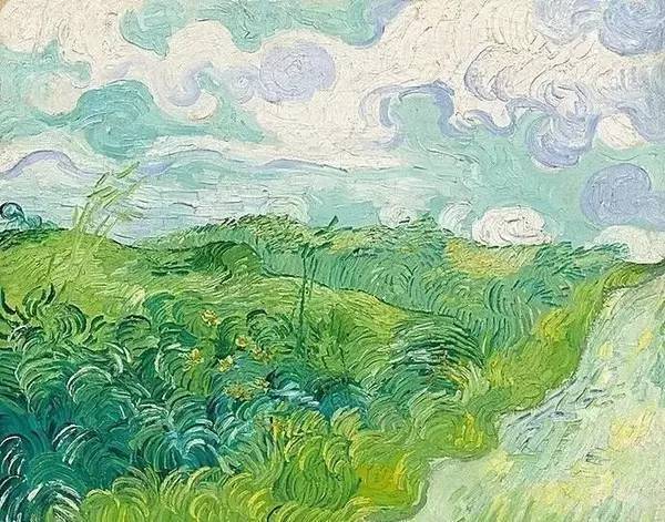 梵高   《绿色的麦田,奥维尔》 green wheat fields, auvers