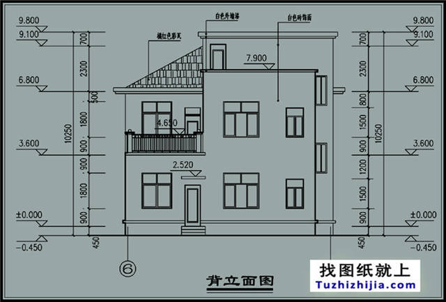 新农村二层cad施工设计图纸及效果图