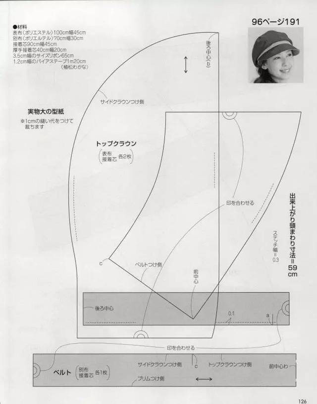 帽子款式及纸样(1)