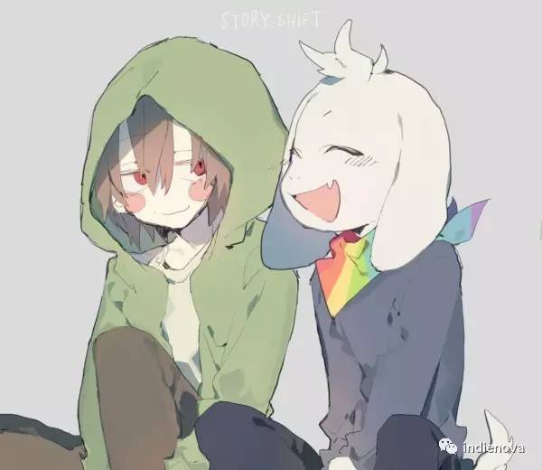 storyshift 中,asriel 与 chara 的角色定位分别与 papyrus 和 sans