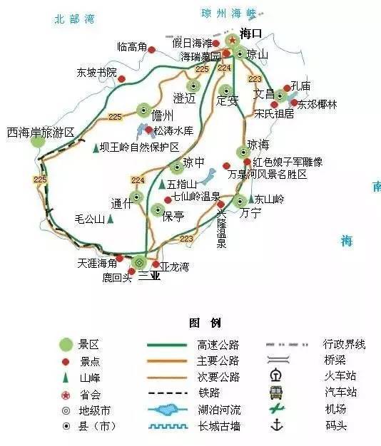 31.海南旅游地图
