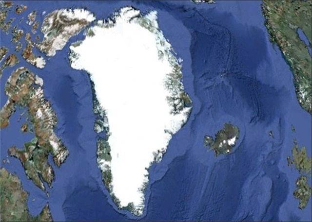 这个岛屿叫做格陵兰岛,是目前世界上最大的岛屿,面积达到了两百一十六