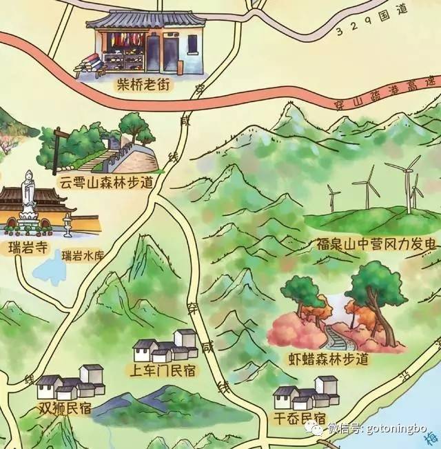 北仑史上首张手绘旅游地图面世,快来瞧瞧吧!