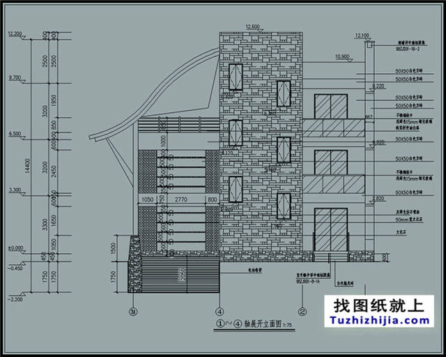 带地下车库现代三层别墅钢结构别墅设计图及效果图