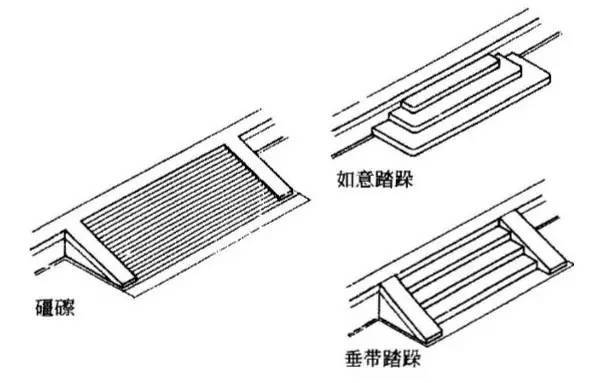 14垂带踏跺应由垂带石,象眼石,踏跺石(又称踏跺基石,踏跺心石,砚窝石