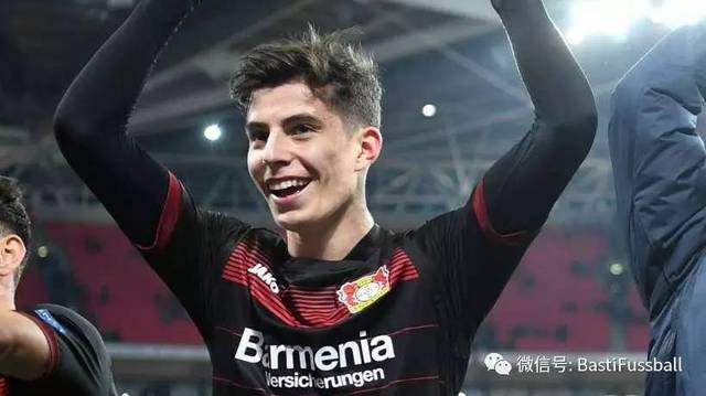 凯·哈弗茨(kai havertz/勒沃库森29号/17岁/德国人)