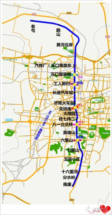 济南最全地铁线路图来了(含单线图,站点换乘站),快看看哪个离你家近?