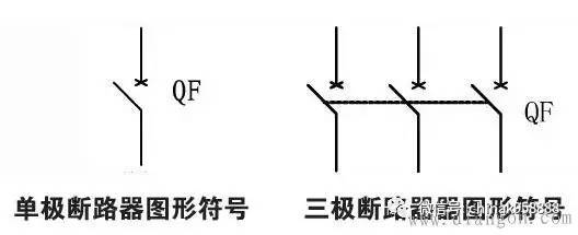 断路器文字符号为:qf 断路器图形符号为: 接触器由电磁机构和触头