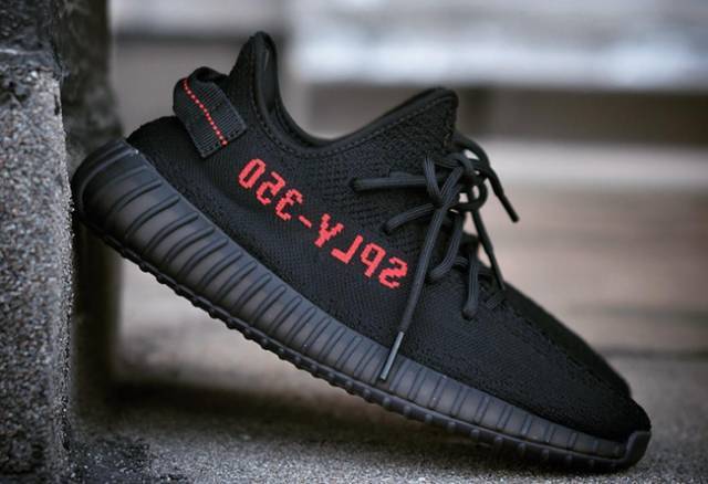 yeezy boost 350 v2 "black/red"