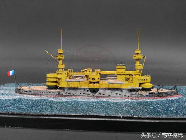 模型制作范例:1/700 法国奥什号铁甲舰