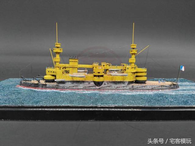 模型制作范例:1/700 法国奥什号铁甲舰