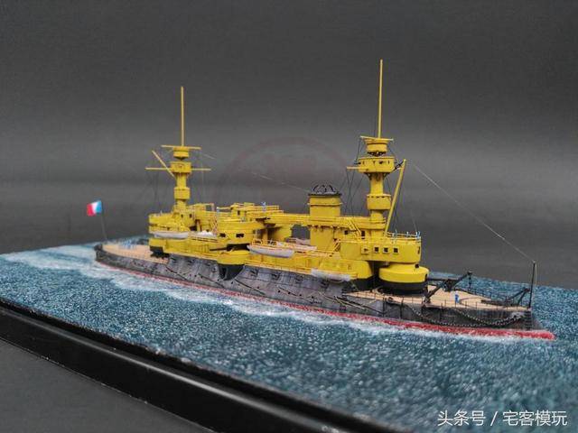 模型制作范例:1/700 法国奥什号铁甲舰