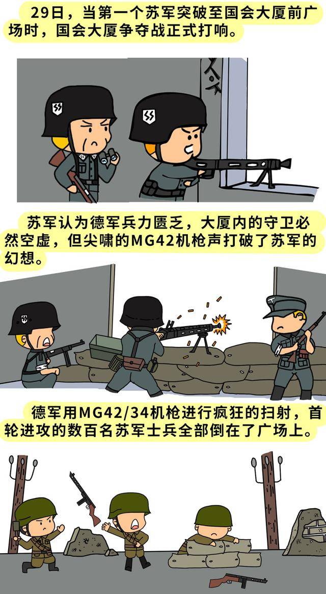 漫画德军最后的辉煌一战:国会大厦争夺战