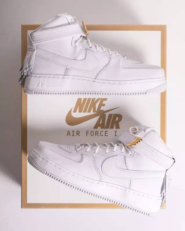 奢华的金色翅膀!nike air force 1 sport lux 实物近赏