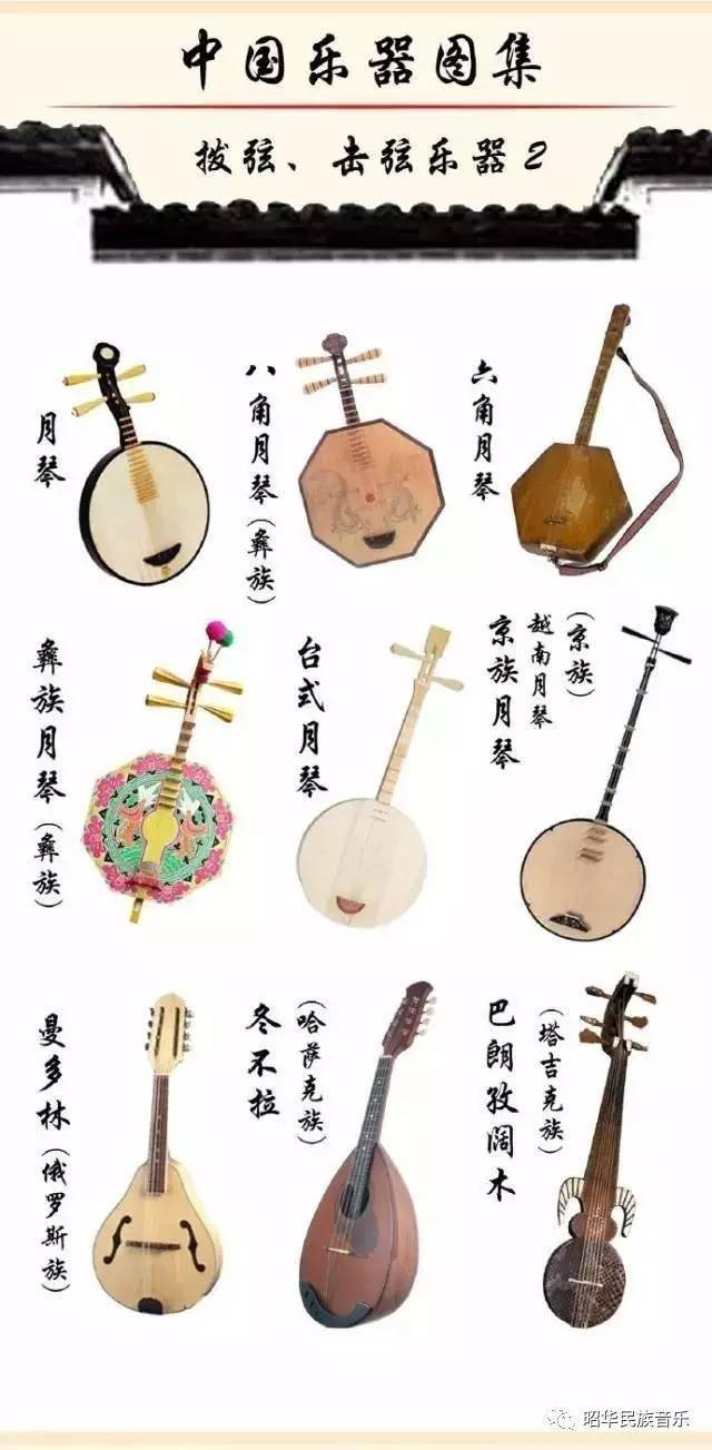 中国民族乐器拉弦,拨弦,击弦乐器图集