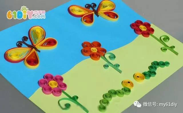 彩纸手工制作花卉