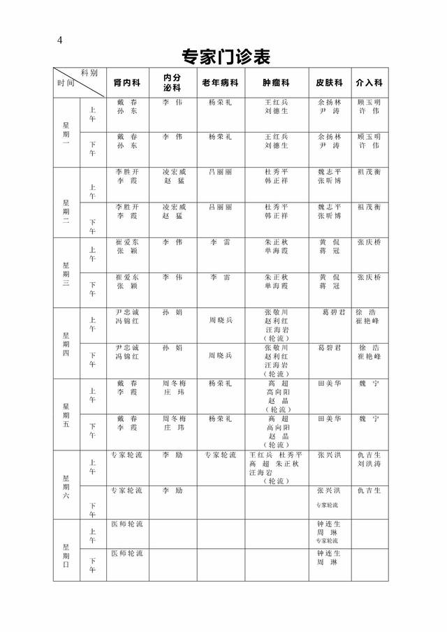 徐医附院(徐州二院)2017最新专家门诊时间表来啦!