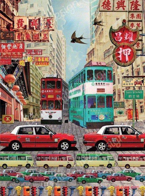 来欣赏复古怀旧风的香港海报设计图片