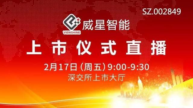 威星智能2月17日深交所上市 进"全景·路演天下"观看直播_手机搜狐网