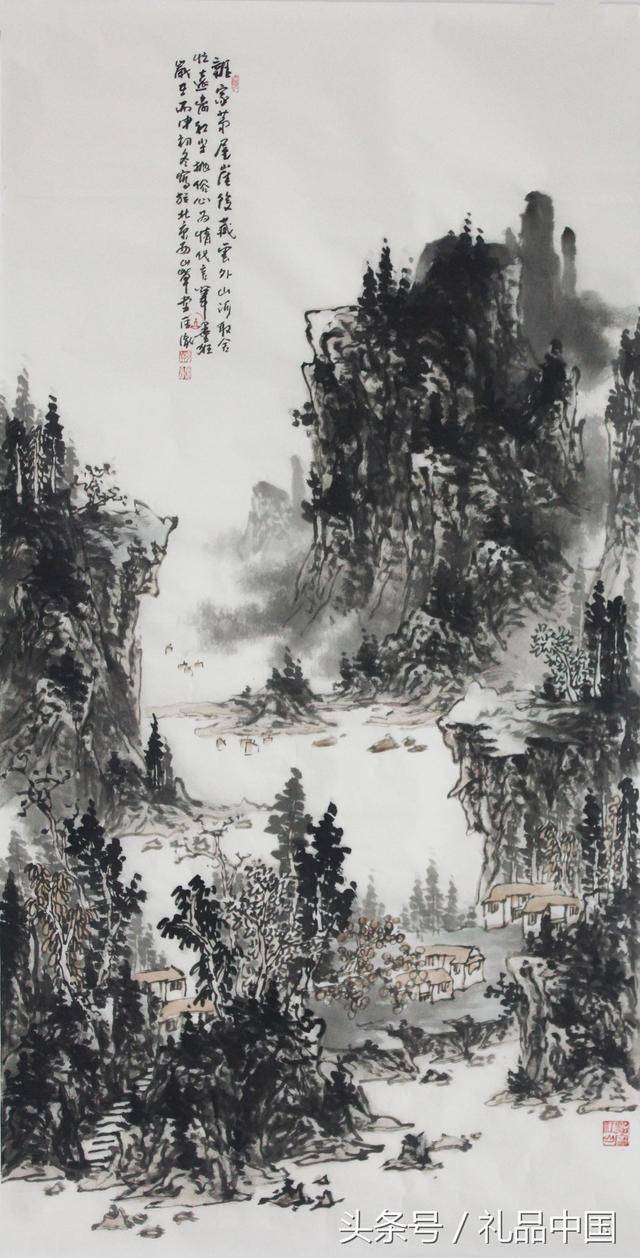 礼品中国:荆匡胤老师山水画作品欣赏