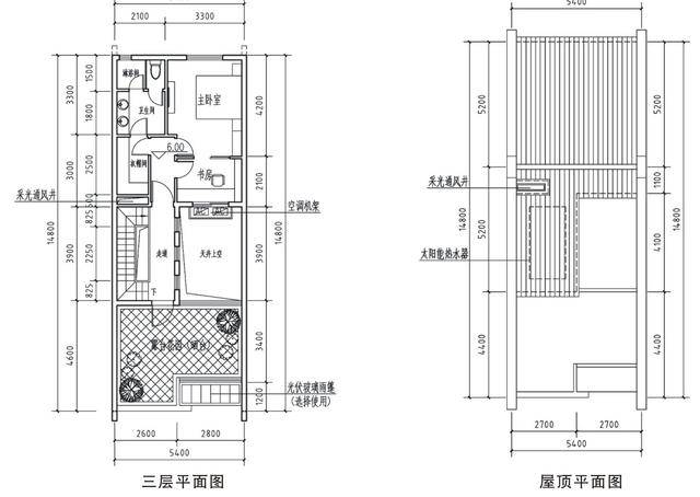 农村宅地5米宽 照样可以建好房 两种布局含平面图