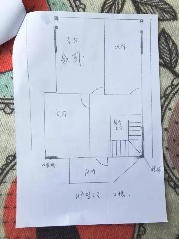 房主自己画的户型图二层