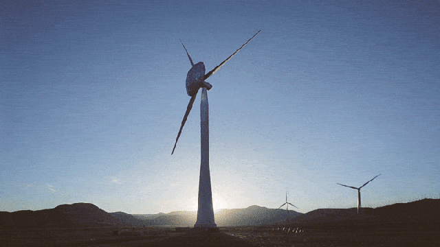 风力发电机的工作原理视频风力发电机3片叶子和5片