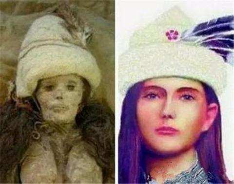 这是从新疆出土的小河公主,虽然已经经历了千年岁月,但是却依然能够让