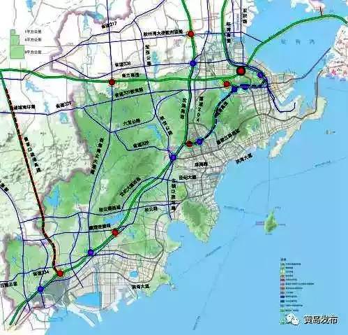 高速公路规划图 看点 04 高速公路项目"十三五"期间,西海岸新区拟