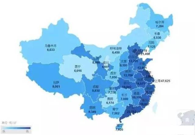 瑞诚财经|在深圳奋斗5年,你能在中国80%的地区买房(附全国房价地图)图片