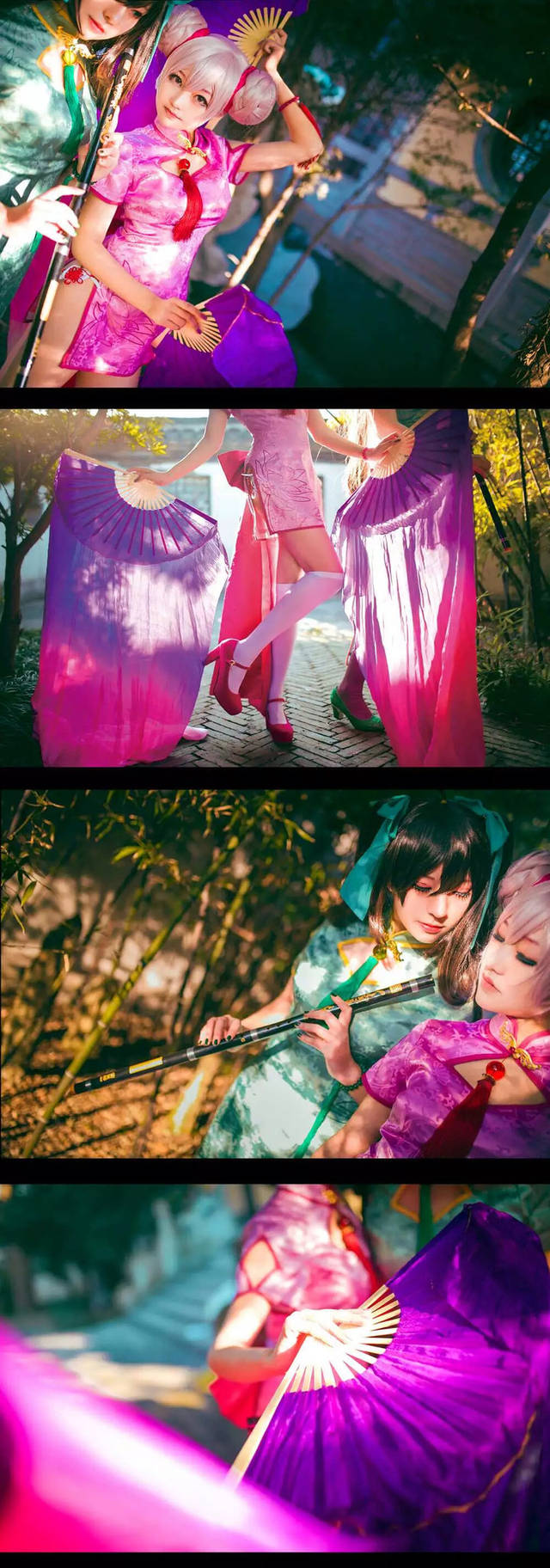 小乔孙尚香旗袍cosplay