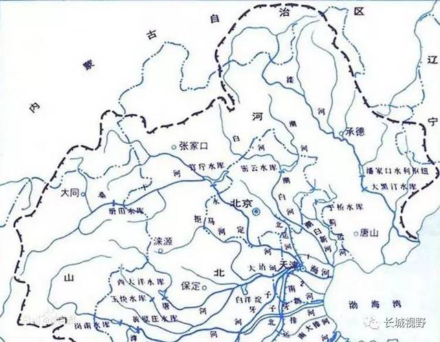 地图上的滦河