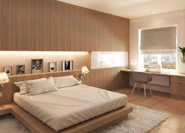 25个案例丨卧室床头墙,只用木板条也可以这么美