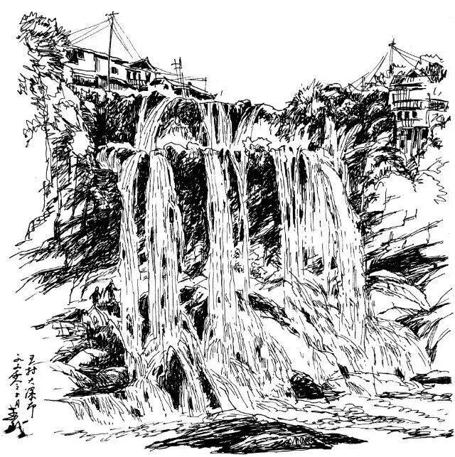 王村瀑布,就是当年刘晓庆,姜文拍电影《芙蓉镇》的地方. 1990
