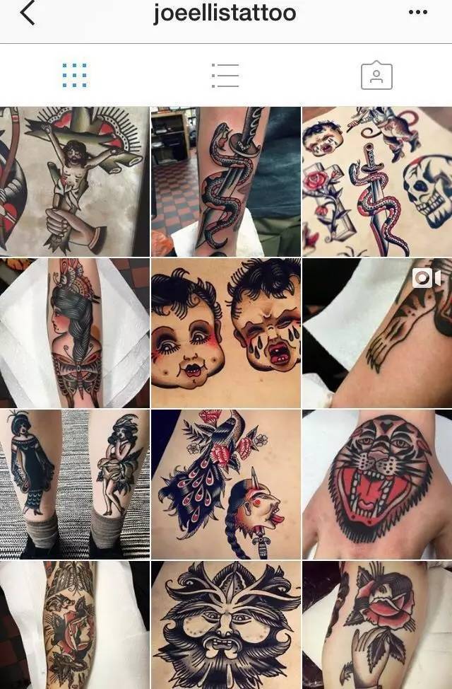 纹身师 | tattooer - joeellis 欧美老传统 老风格 old school纹身