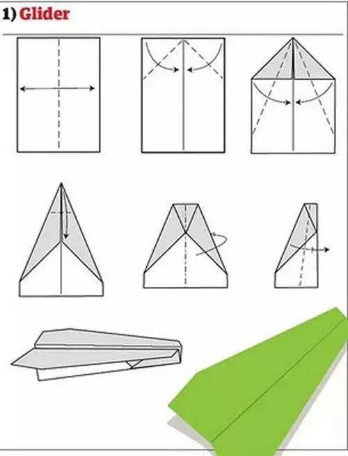 12种折折纸飞机详细教程满足小朋友放飞花样飞机的愿望