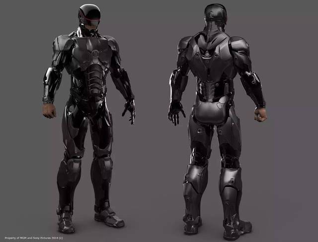 半人半机器人,新版《机械战警》炫酷设计,还有罕见旧版设计图