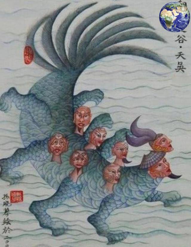 山海经中有种长着八个头的怪兽传说是世间的水神