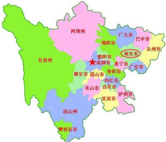 四川省的一座百万人口大城市,现为三线城市