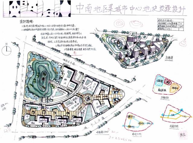 除此之外,商业居住片区,商业文化中心,南郊宾馆片区如何退让城市道