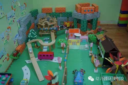 环创欣赏我是小建筑师幼儿园建构区