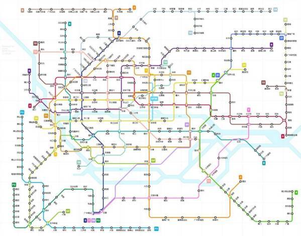 预计2020年,广州将有9条地铁建成通车;2025年将会有26条地铁建成,广州