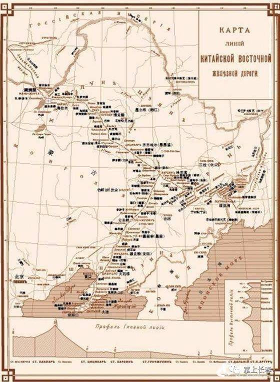 中东铁路线路图呈丁字形 日俄战争抢夺路权